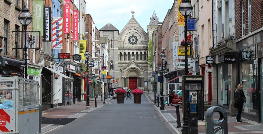 Dublin, one of the most popular cities to study and work in Ireland.